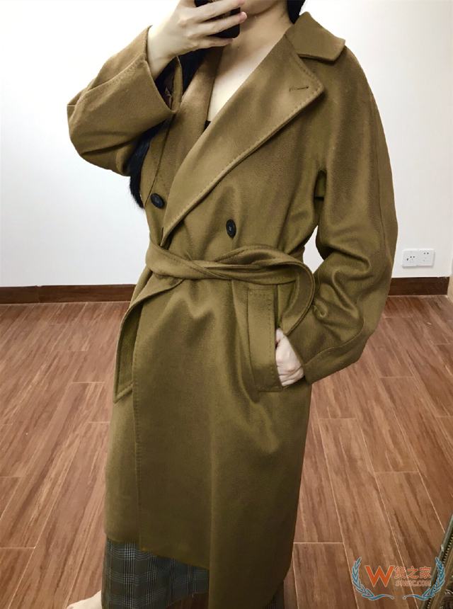 意大利WEEKEND MAX MARA RESINA 羊毛大衣焦糖色42--貨之家